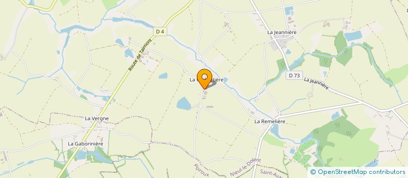 localisation de l'entreprise GFA LA GUUIBRETIERE  NIEUL-LE-DOLENT