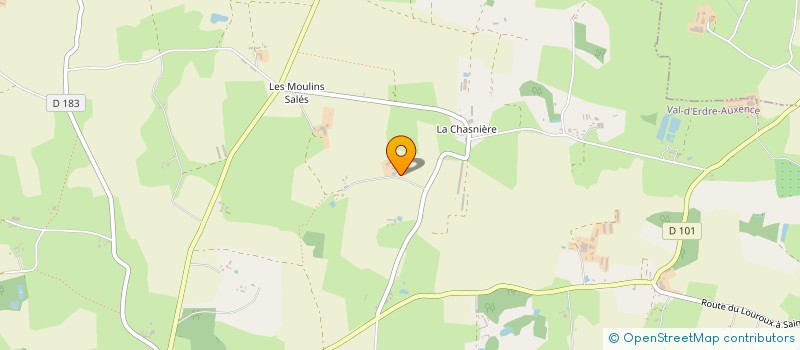 localisation de l'entreprise GFA LA HAUTE BERGERIE  VAL D'ERDRE-AUXENCE