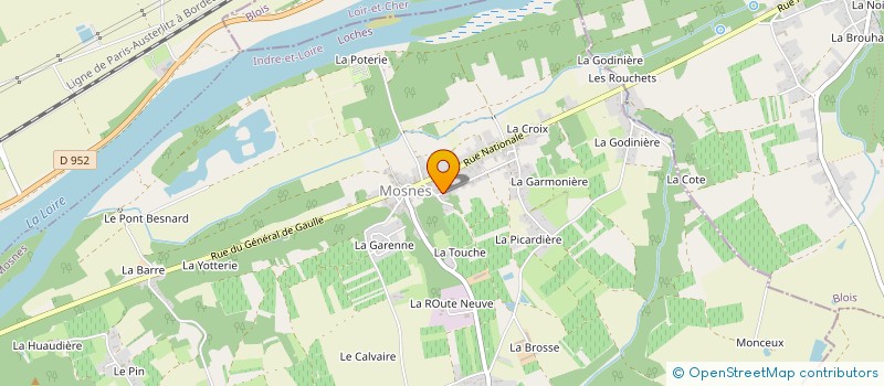 localisation de l'entreprise GFA LA HUGUENOTE  MOSNES