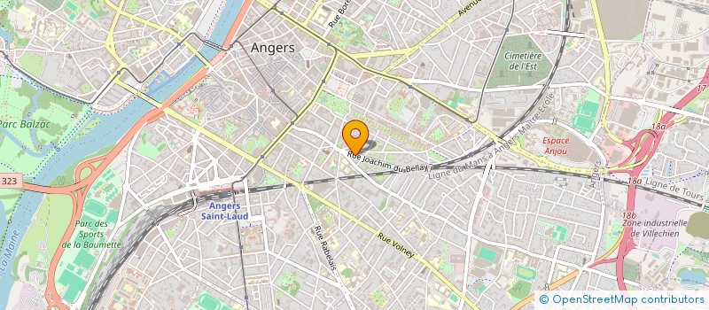 localisation de l'entreprise GFA LA JAMBLIERE à ANGERS