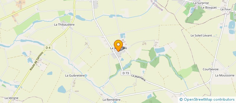 localisation de l'entreprise GFA LA JEANNIERE  NIEUL-LE-DOLENT