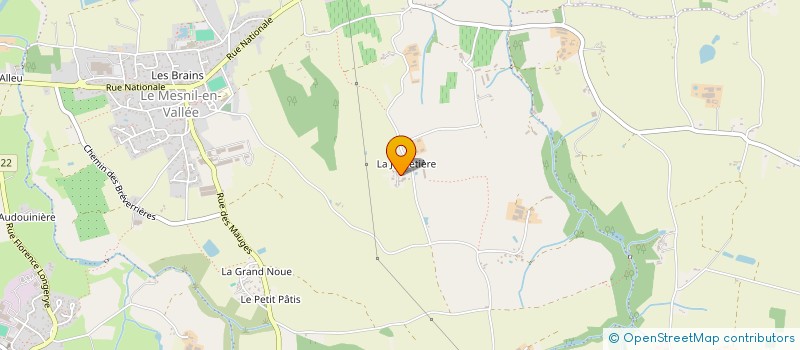 localisation de l'entreprise GFA LA JOLIVETIERE  MAUGES-SUR-LOIRE