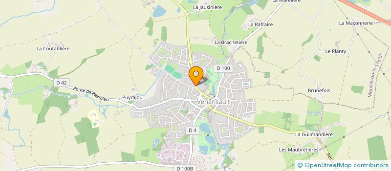 localisation de l'entreprise GFA LA JOURDIERE  VENANSAULT