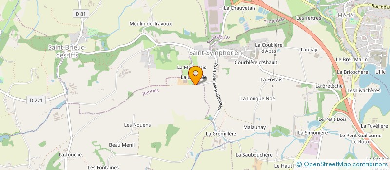localisation de l'entreprise GFA LA LANDELLE  SAINT-SYMPHORIEN