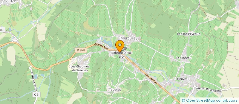 localisation de l'entreprise GFA LA LEVRIERE à MERCUREY