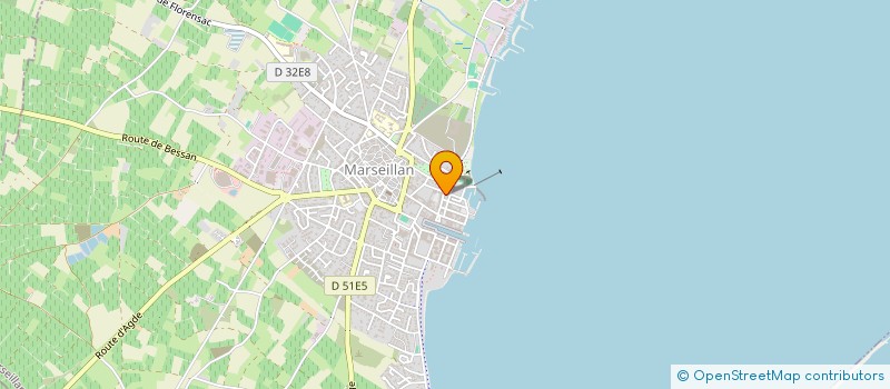 localisation de l'entreprise GFA LA MADELEINE  MARSEILLAN