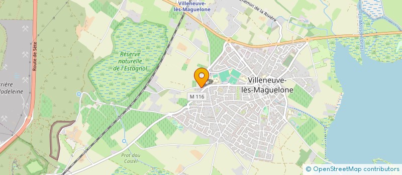 localisation de l'entreprise GFA LA MAGDELAINE  VILLENEUVE-LES-MAGUELONE