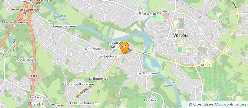 localisation de l'entreprise GFA LA MAISON DE LA POMME  VERTOU