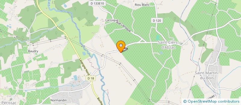 localisation de l'entreprise GFA LA MAISONNETTE  SAINT-CIERS-D'ABZAC