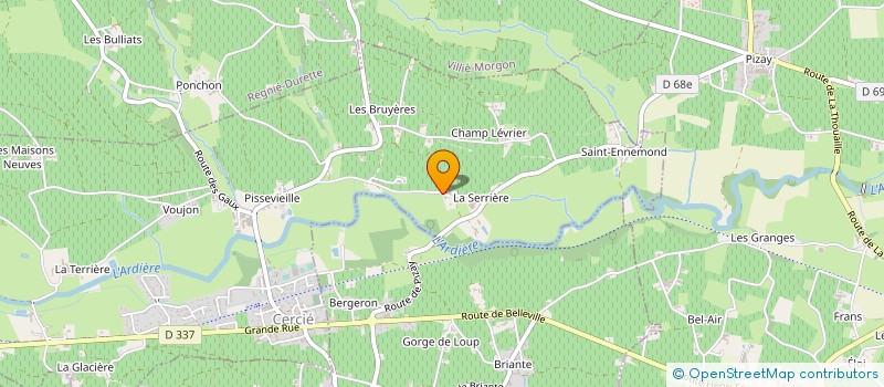 localisation de l'entreprise GFA LA MARTINGALE à CERCIE