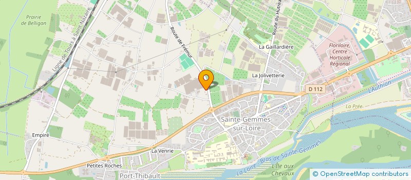 localisation de l'entreprise GFA LA MELLETRIE  STE GEMMES SUR LOIRE