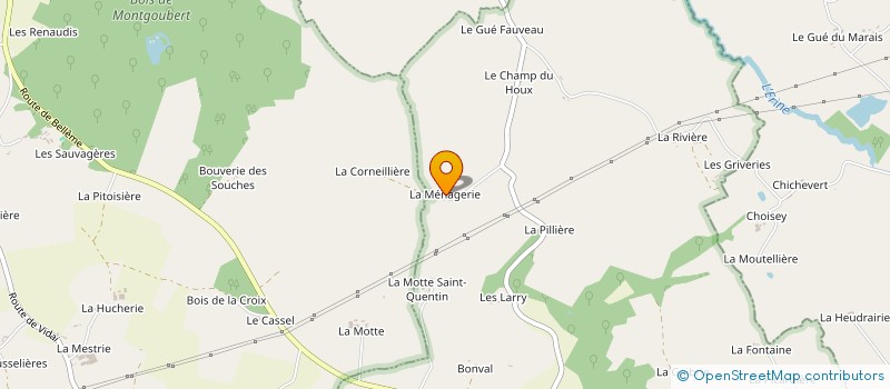 localisation de l'entreprise GFA LA MENAGERIE  SAINT-QUENTIN-DE-BLAVOU