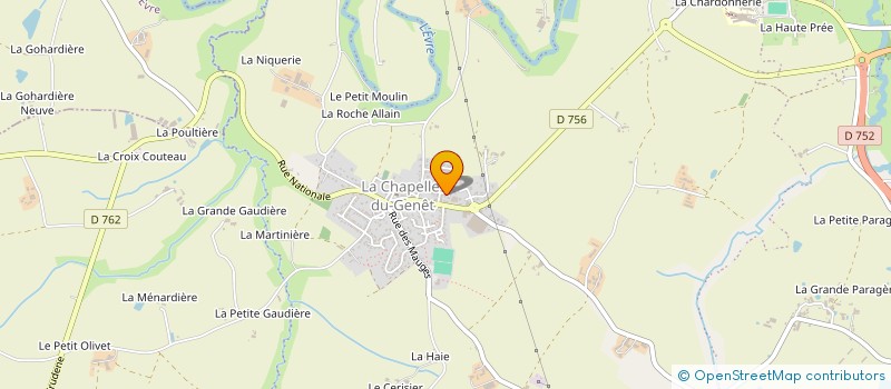 localisation de l'entreprise GFA LA MENARDIERE  BEAUPREAU-EN-MAUGES