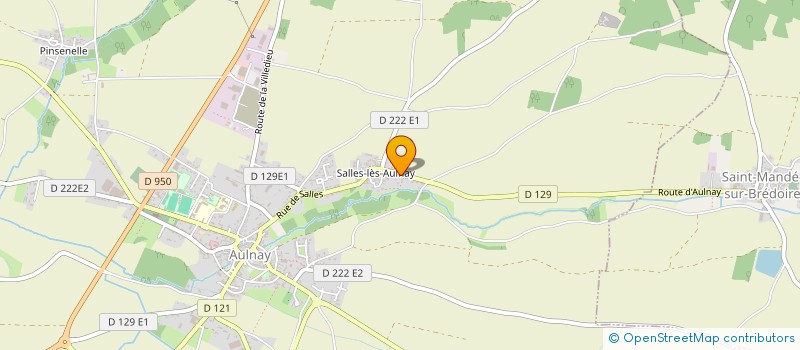 localisation de l'entreprise GFA LA METAIRIE DE SALLES à AULNAY