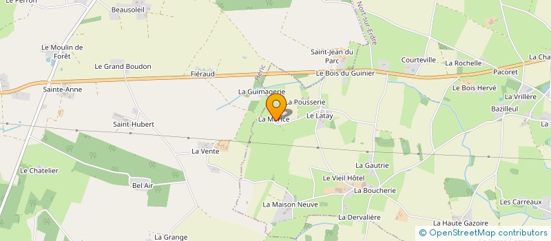 localisation de l'entreprise GFA LA MORICE  NORT-SUR-ERDRE