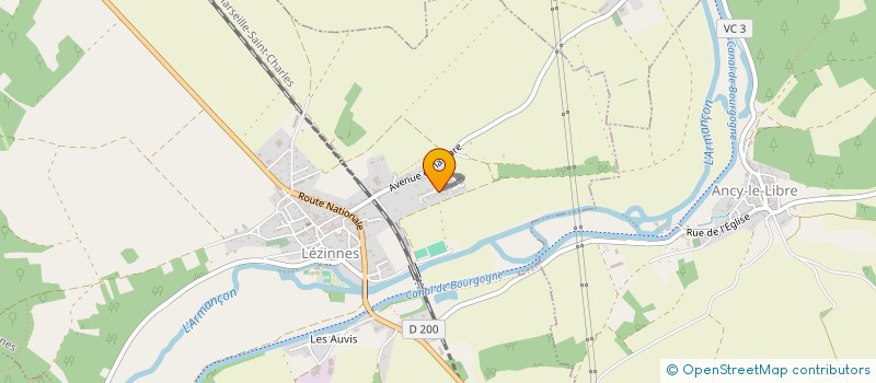 localisation de l'entreprise GFA LA NERADE  LEZINNES