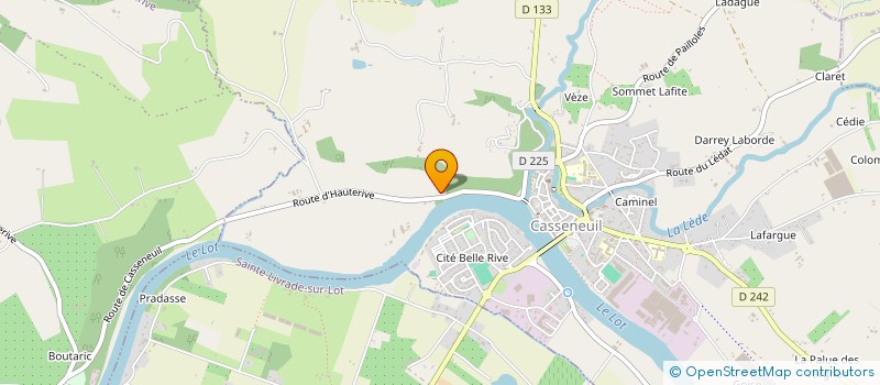 localisation de l'entreprise GFA LA NOUGAREDE  CASSENEUIL