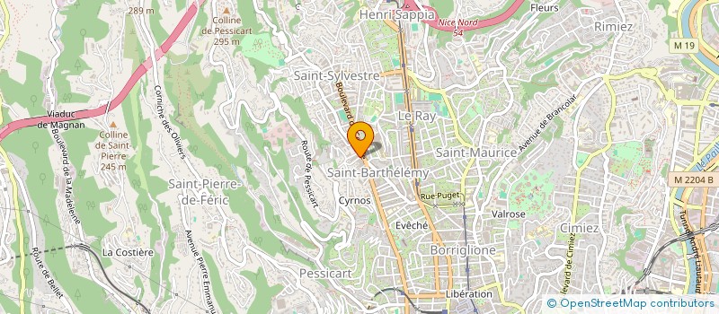 localisation de l'entreprise GFA LA NOYERADE à NICE