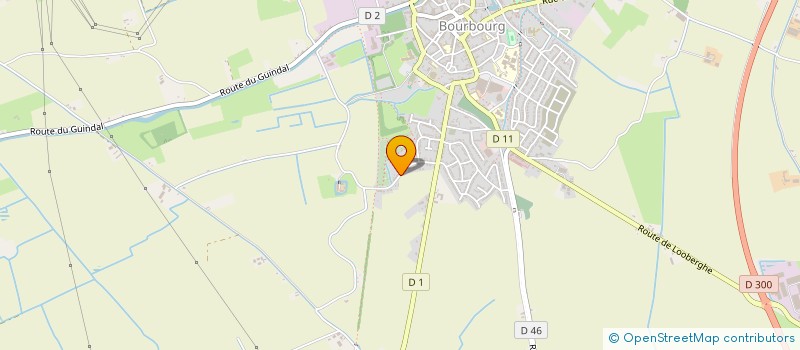 localisation de l'entreprise GFA LA OUTTIERE  BOURBOURG