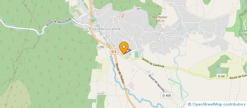 localisation de l'entreprise GFA LA PALUN  LA ROQUEBRUSSANNE