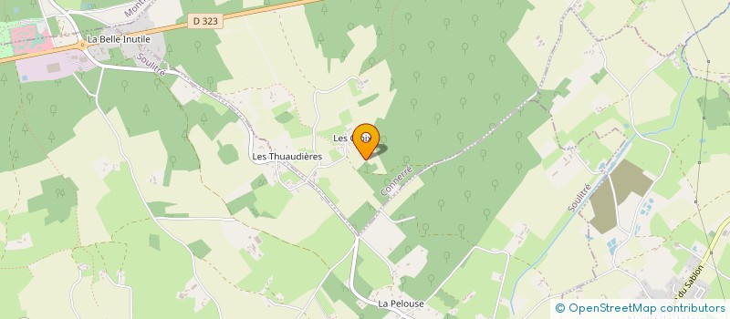 localisation de l'entreprise GFA LA PERVENCHE  TUFFE-VAL-DE-LA-CHERONNE