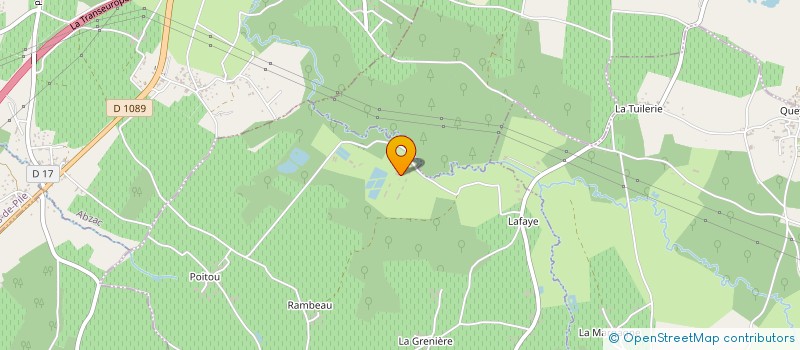 localisation de l'entreprise GFA LA PETITE FORET à LUSSAC
