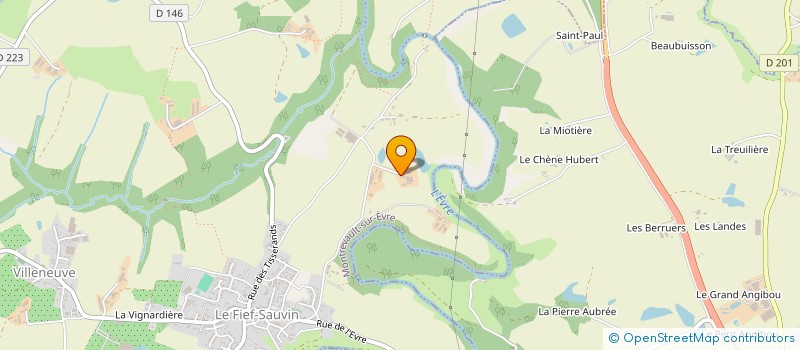 localisation de l'entreprise GFA LA PETITE VACHERIE  MAUGES-SUR-LOIRE