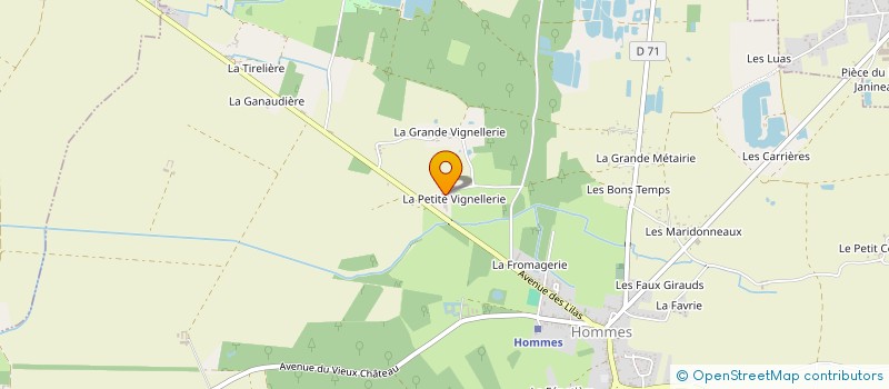 localisation de l'entreprise GFA LA PETITE VIGNELLERIE  HOMMES