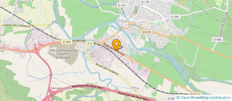 localisation de l'entreprise GFA LA PLANTADE  TREBES