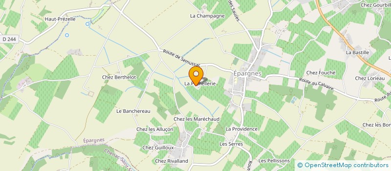 localisation de l'entreprise GFA LA PRENELLERIE  EPARGNES