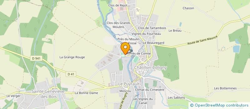 localisation de l'entreprise GFA LA RONCE à SAINTE-GENEVIEVE-DES-BOIS