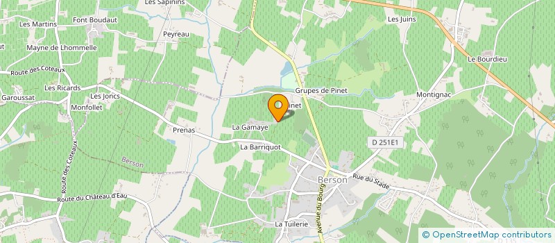 localisation de l'entreprise GFA LA ROQUETTE  BERSON