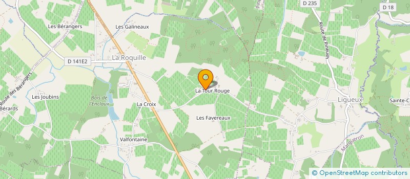 localisation de l'entreprise GFA LA ROQUILLE LES MARGONS  LA ROQUILLE