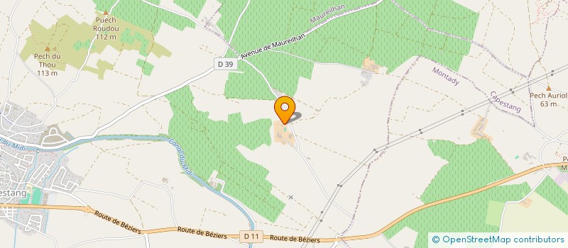 localisation de l'entreprise GFA LA ROSE BELAIR à CAPESTANG