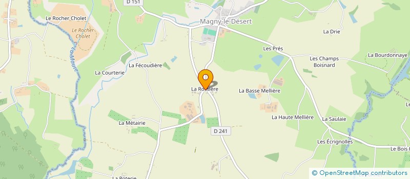 localisation de l'entreprise GFA LA ROSSIERE à MAGNY-LE-DESERT