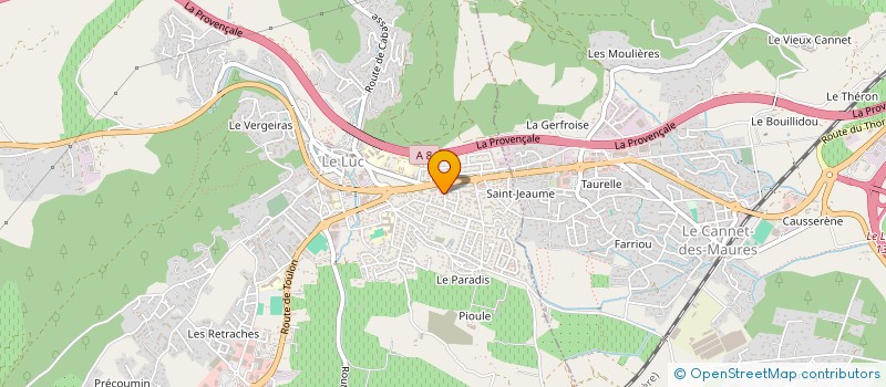 localisation de l'entreprise GFA LA RUISSE  LE LUC