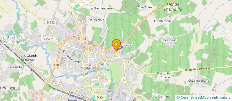 localisation de l'entreprise GFA LA TERRIERE  JONZAC