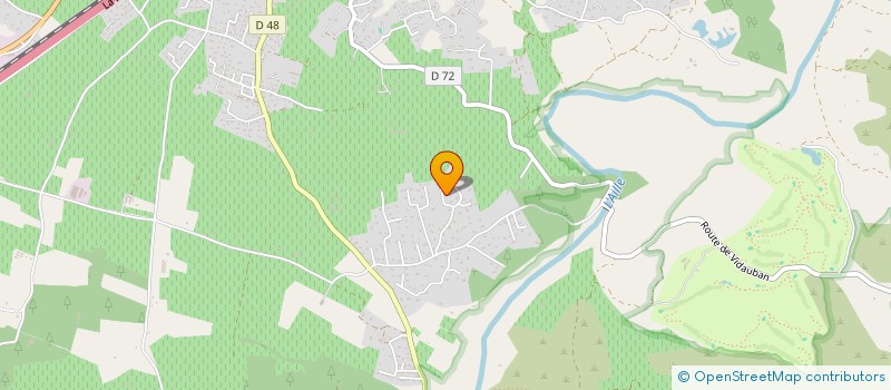 localisation de l'entreprise GFA LA TOURETTE  VIDAUBAN