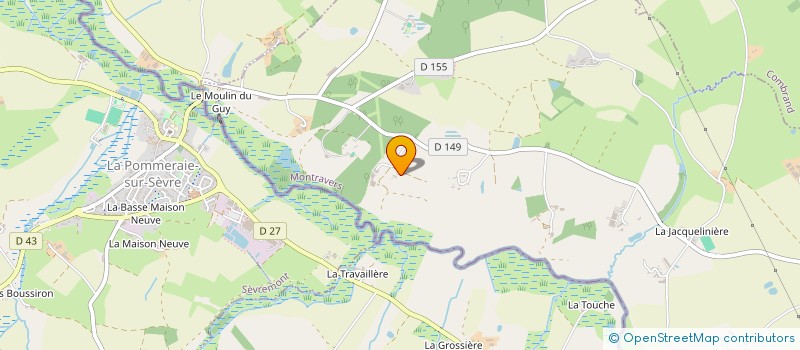 localisation de l'entreprise GFA LA VALLEE DE LA SEVRE  MONTRAVERS