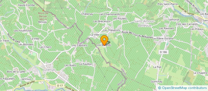 localisation de l'entreprise GFA LA VICTORINE  SAINT-AMOUR-BELLEVUE