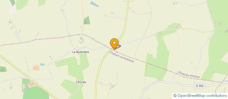 localisation de l'entreprise GFA LA VIEILLE DOUVE à SEGRE-EN-ANJOU BLEU