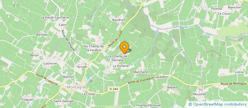 localisation de l'entreprise GFA LACOUR  MONTAGNE