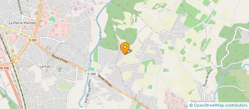 localisation de l'entreprise GFA LACROIX  MEJANNES-LES-ALES