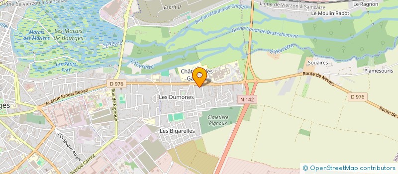 localisation de l'entreprise GFA LAFAY SCIERIE  BOURGES