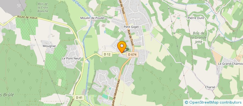 localisation de l'entreprise GFA LAGIARO à VŒUIL-ET-GIGET