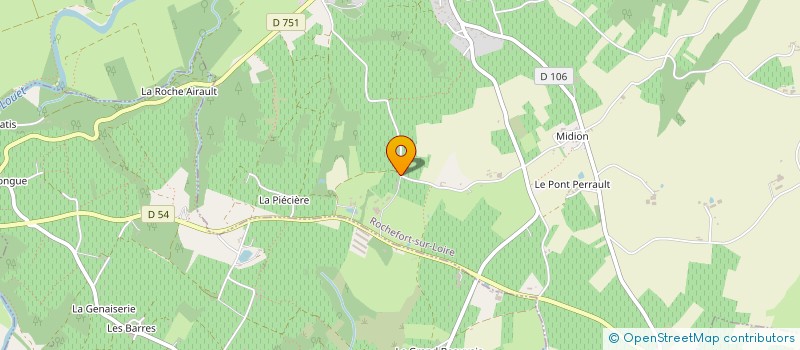 localisation de l'entreprise GFA LAIR-MAGNE  ROCHEFORT-SUR-LOIRE