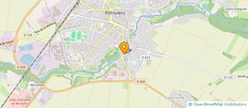 localisation de l'entreprise GFA LAMOTTE  GIVRAINES