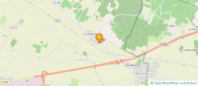 localisation de l'entreprise GFA LANDE ELEVEE  DOUE-EN-ANJOU