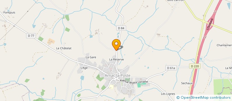 localisation de l'entreprise GFA LANDOLT à ARNAC-LA-POSTE