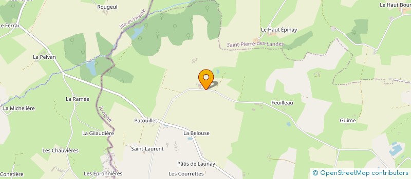 localisation de l'entreprise GFA LANDRON  JUVIGNE